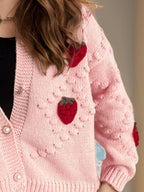 Staw and knit cardigan