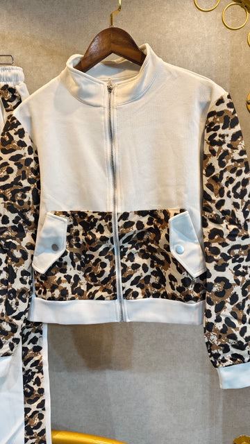 Printed como zipper set