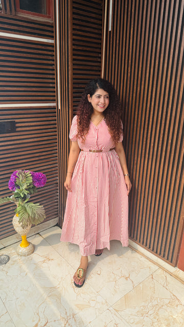 Betika Cotton belted dress