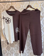 Petal Contrast Knit Set