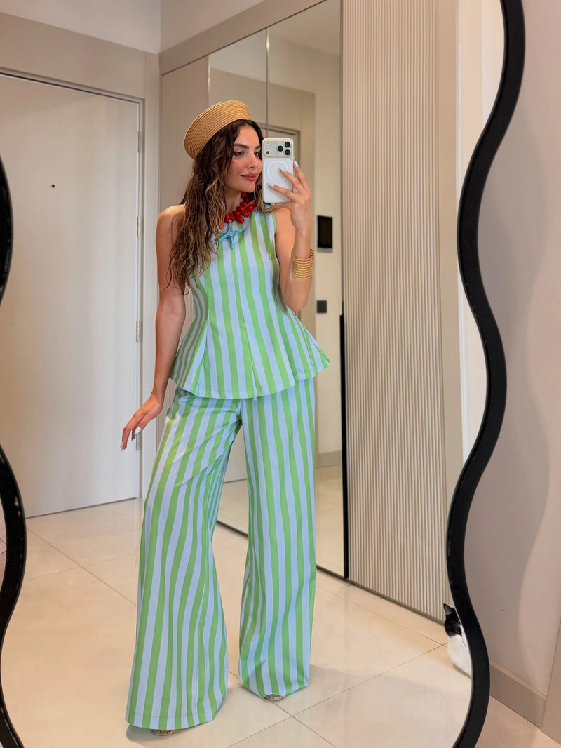 Pastel Candy Stripe Co-ord Set: Bestseller