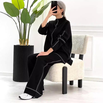 Midnight Stitch winter Co-ord Set