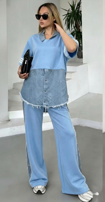Blush Street Denim Co-ord Set- Bestseller