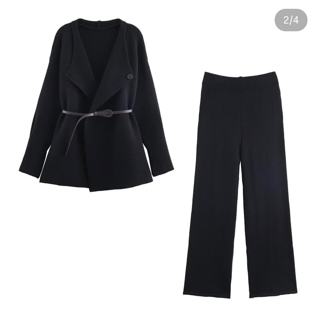 Soft Drape Knit heavy fabric Co-ord Set- Premium