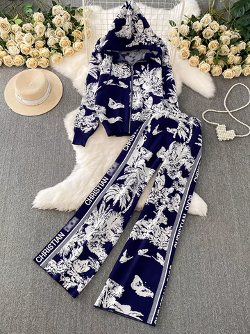 Tropical Luxe Knit Co-ord Set