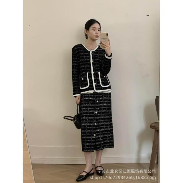 Classic Parisian Trim Tweed Set