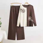 Petal Contrast Knit Set