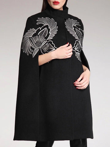 Fuller premium tweed fabric cape