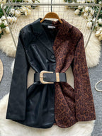 The Wild Side Faux Leather Blazer
