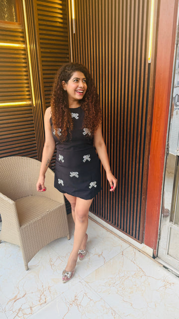 Pearl Bow Muse Dress