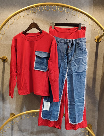 Denim flo semi winters coord