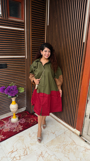 Pocket Party Shirt Dress- Bestseller