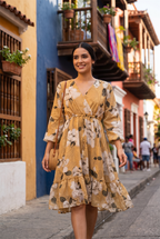Almond Aura dress