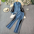Denim premium coord set- very premium denim- Bestseller