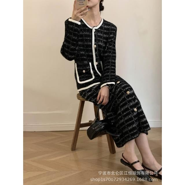 Classic Parisian Trim Tweed Set