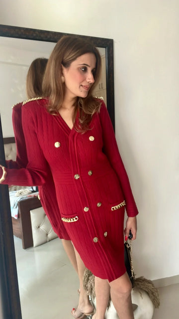 Scarlet siren winter dress