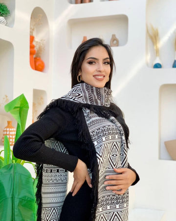 Winter Grace Belted Dress Set