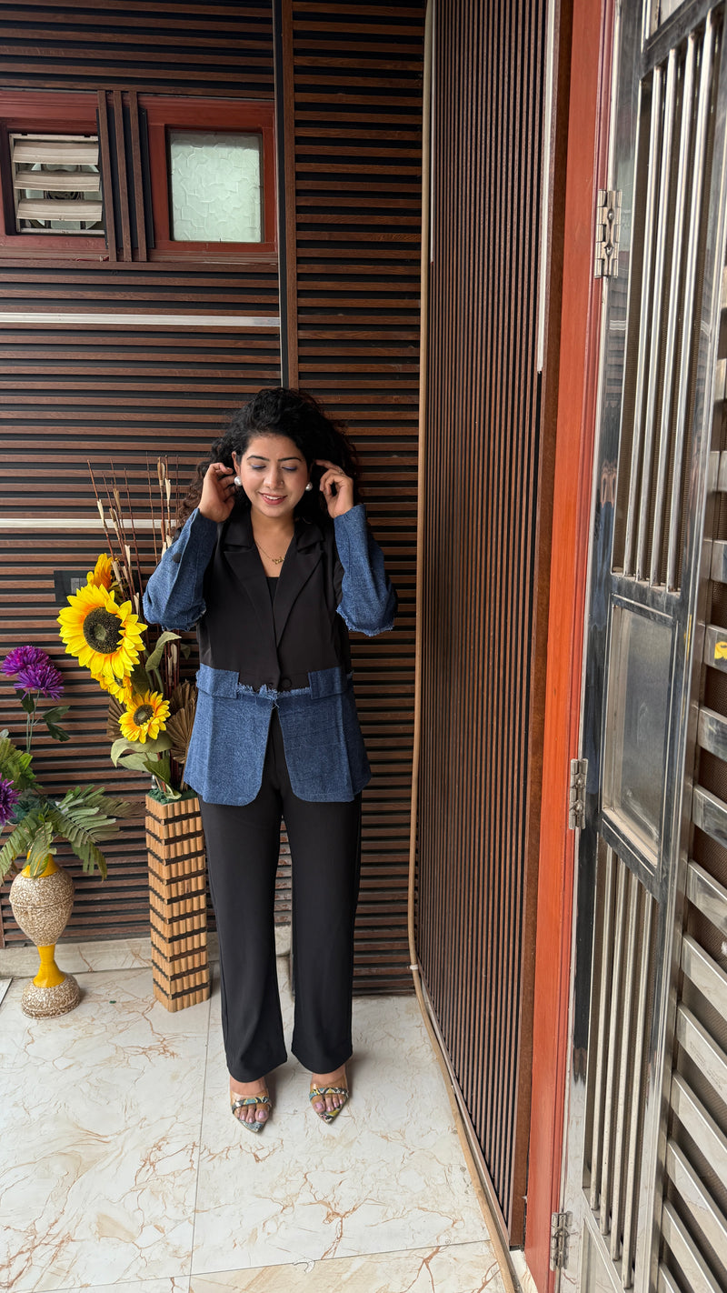 Denim flix blazer