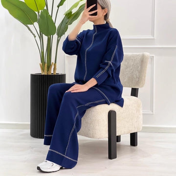 Midnight Stitch winter Co-ord Set