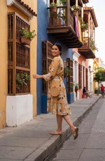 Almond Aura dress