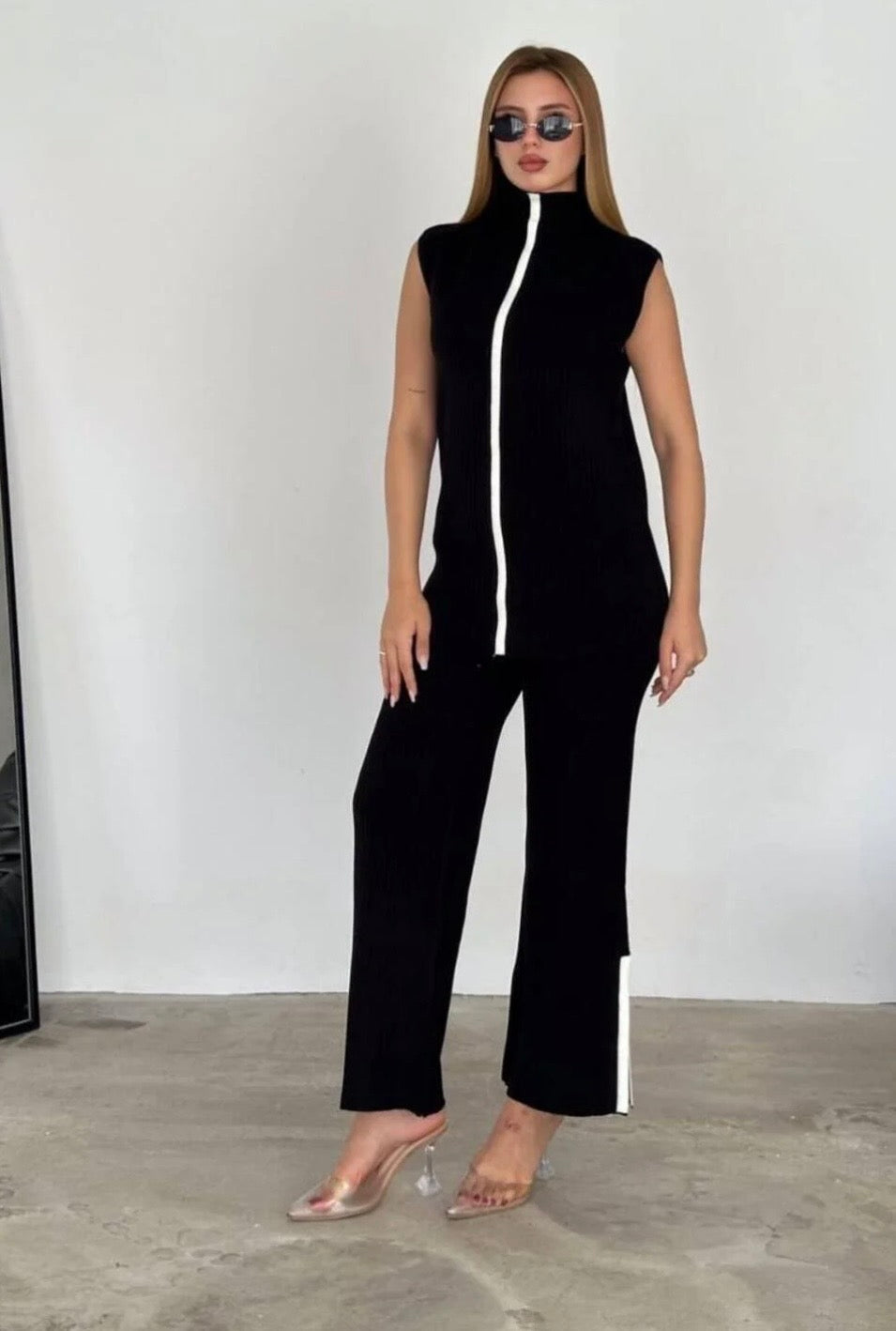 Conamian 3 piece shrug coord set ( Premium fabric )