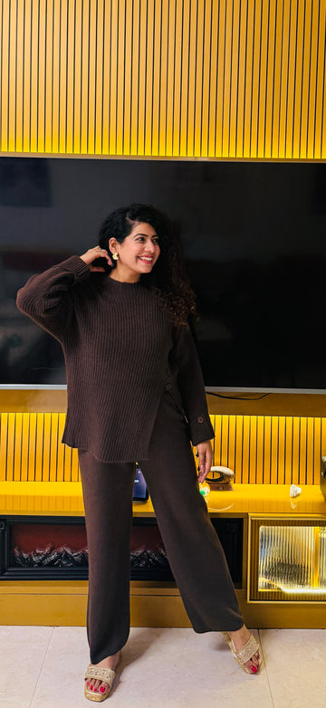 Solace Ribbed Winter Set- Premium heavy fabric.