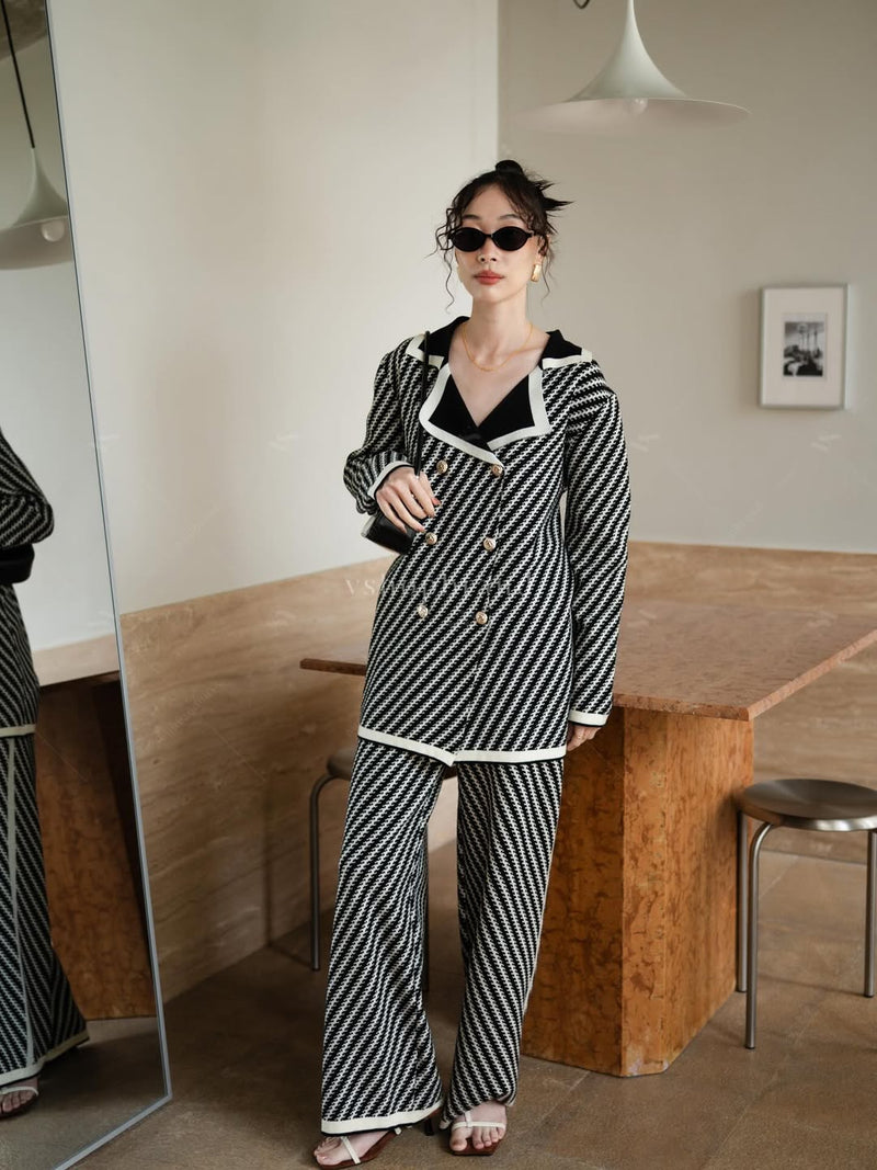 Striped well winter premium coord
