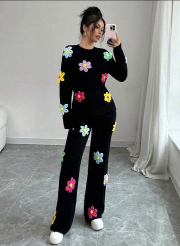 Daisy Bloom Knitted Co-ord Set