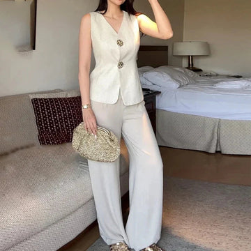 Birosa cotton waist coat and pant set- Bestseller