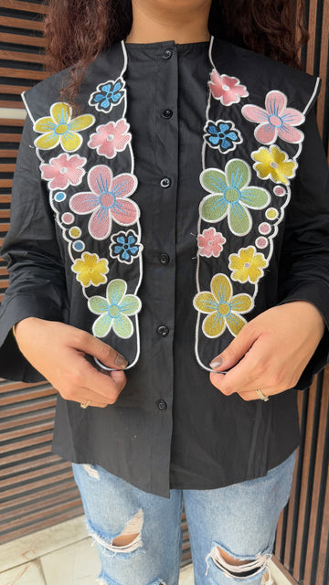 Petal Pop Collar Shirt