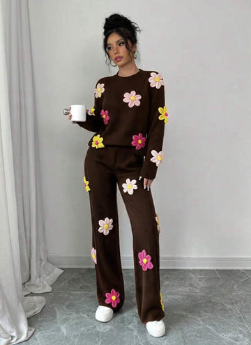Daisy Bloom Knitted Co-ord Set
