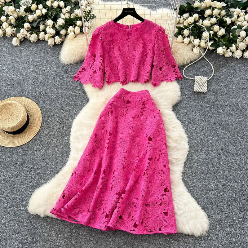 Elera bloom Skirt set