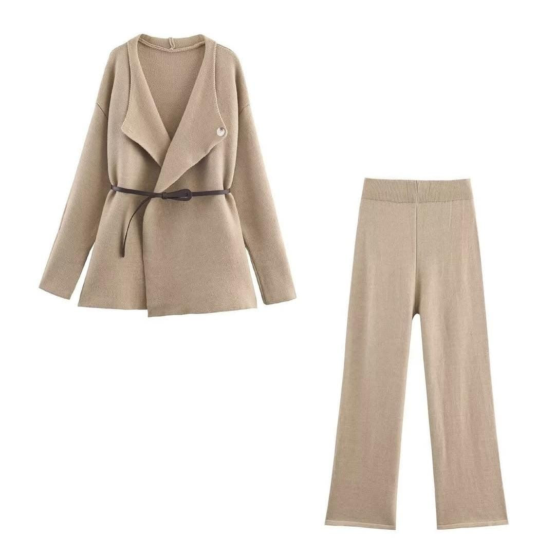 Soft Drape Knit heavy fabric Co-ord Set- Premium