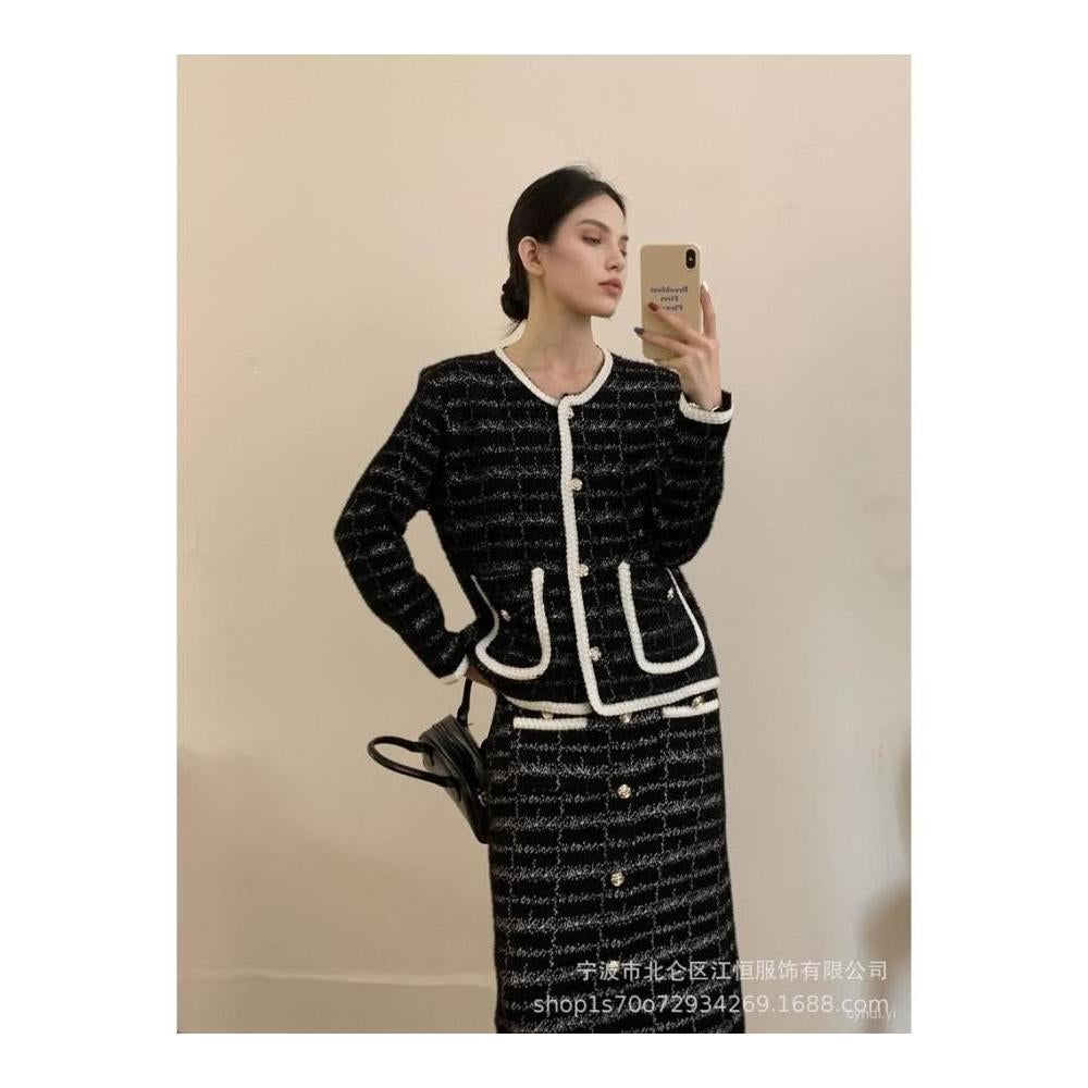 Classic Parisian Trim Tweed Set