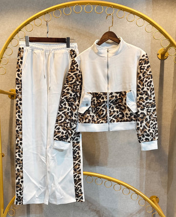 Printed como zipper set