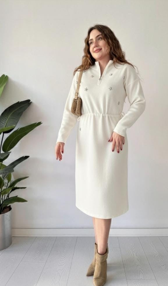 Night and noir winter dress