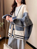 Lovemade denim duo cardigan