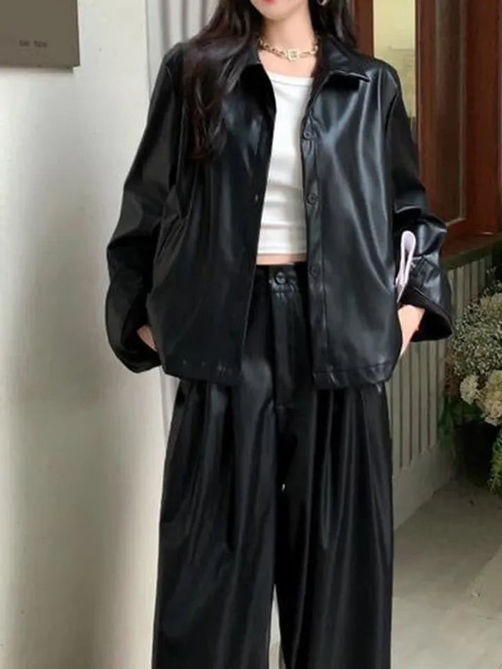 Black leather premium Coord