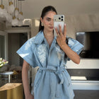 Bloom Utility Denim Shirt- Bestseller- Premium Fabric- Bestseller
