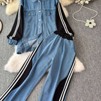 Denim premium coord set- very premium denim- Bestseller