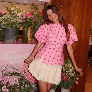 The Rosé Polka Blouse