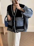 Lovemade denim duo cardigan
