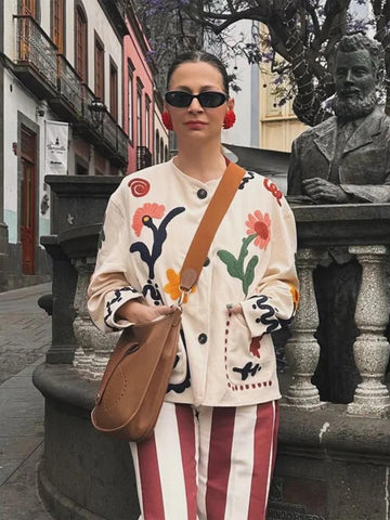 The Milan embroidered fall jacket- Bestseller