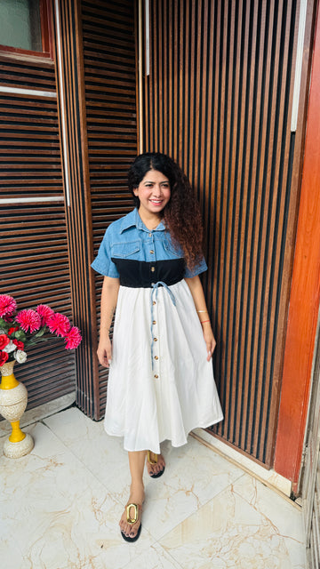 Monoplay two tone Dress