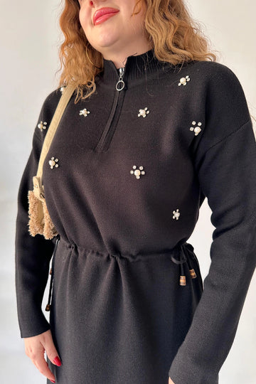 Night and noir winter dress