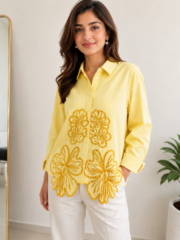 Rosette Stripe Shirt