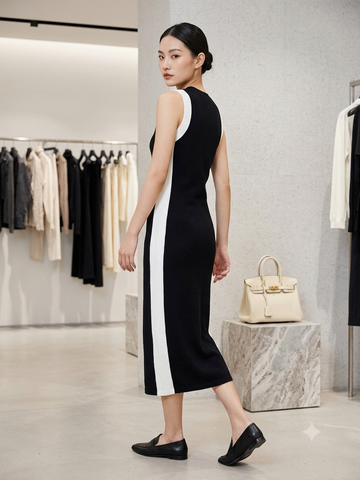 Monochrome Chic Midi