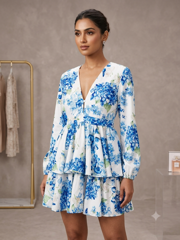 Floral Breeze Tiered Dress
