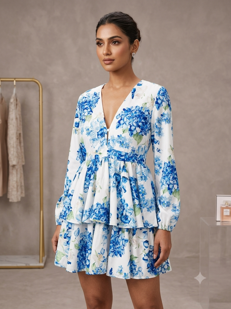 Floral Breeze Tiered Dress