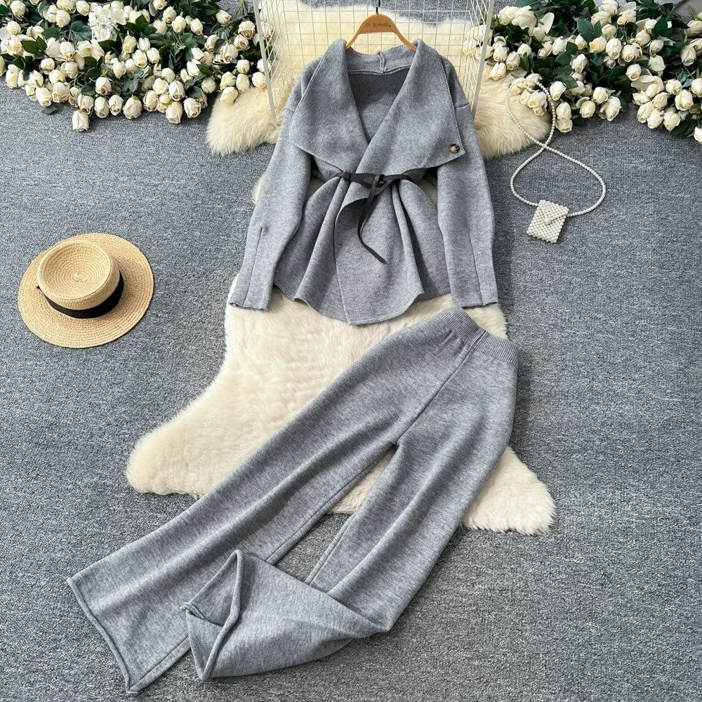 Soft Drape Knit heavy fabric Co-ord Set- Premium